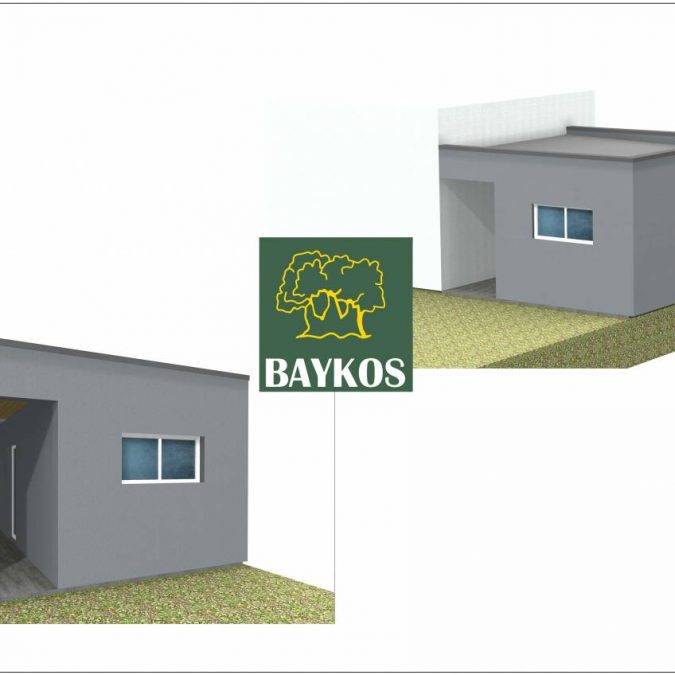 VUE 3D 675X675 | Baykos Création d’un abri de jardin attenant à la maison à Sentheim Wittenheim 2